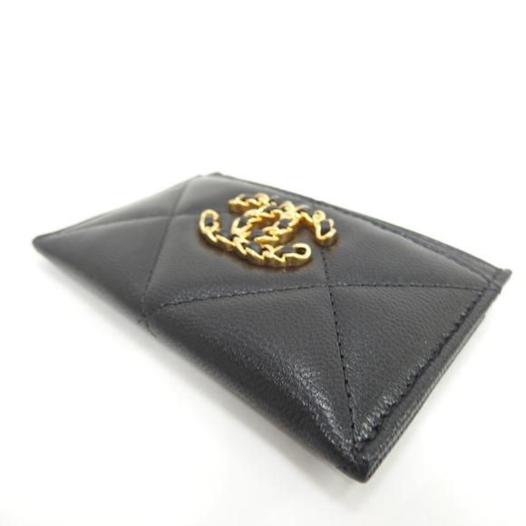 Chanel Lambskin Card Black Bag Case - Picture 1 of 5